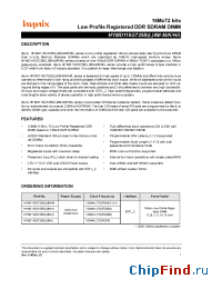 Datasheet HYMD116G725BL8M manufacturer Hynix